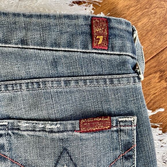 💚 7 For All Mankind A Pocket Flare Jeans Women’s 28 x 34 - Picture 5 of 6